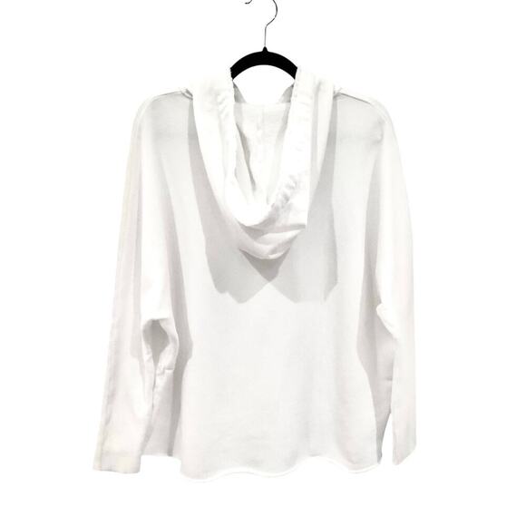 Frank & Eileen Kane Caplet Hoodie Triple Fleece In White Size XS Top - Picture 9 of 12